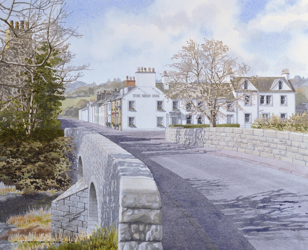 McKean 90 - The Ship Inn and the old bridge