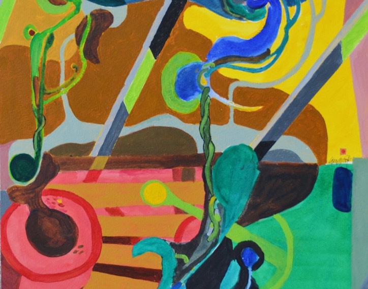 Pictish painting by Iain Forde