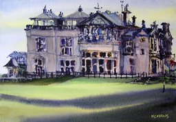 Royal and Ancient by Karen Cairns watercolour £450